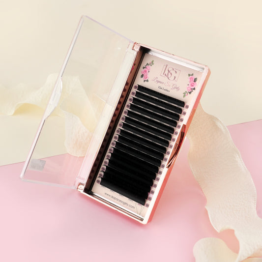 Flat Lash 0.15 - Ciglia singole a base piatta
