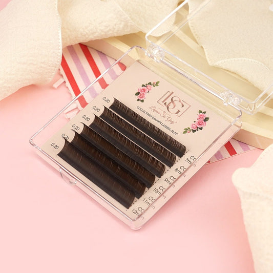 🤎 Collection Brown Lashes – Coffret Découverte 5 Mini-Boîtes